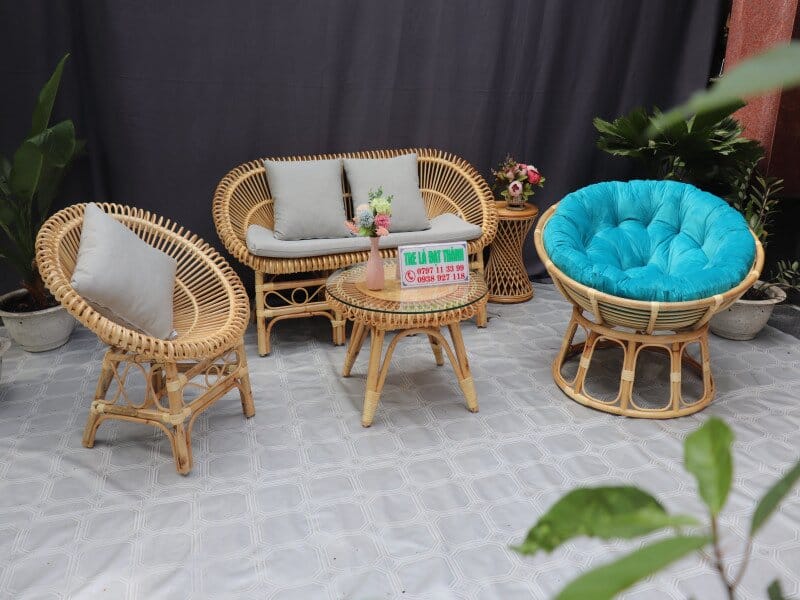 Bàn Ghế Mây Phòng Khách - BGMPK027